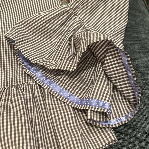 Matilda jane gingham cotton pants, elastic waist back, adjustable buttons front - Picture 6 of 6